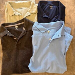 Lot of 4 Polo Shirts 2 Old Navy, 1 Old Navy Active, 1 Gap all size Large